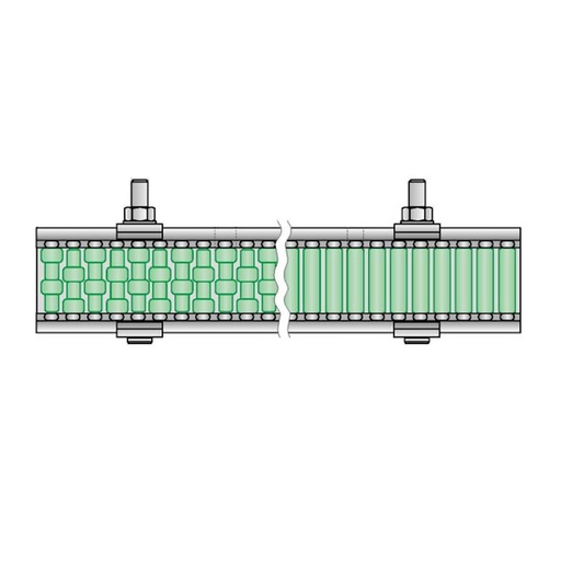 [P06-065-557] 16921K rolkowa banda boczna RG-105-H52-5210M-W3000S System Plast (16921K)