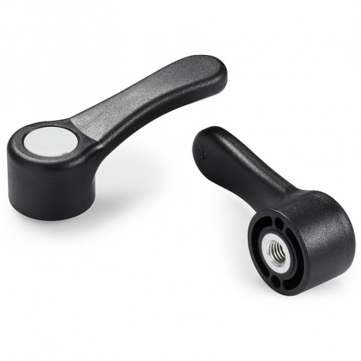 [B03-070-487] A150086.TM0801 fixed lever R86 M8 FeZn-black Boteco (A150086.TM0801)