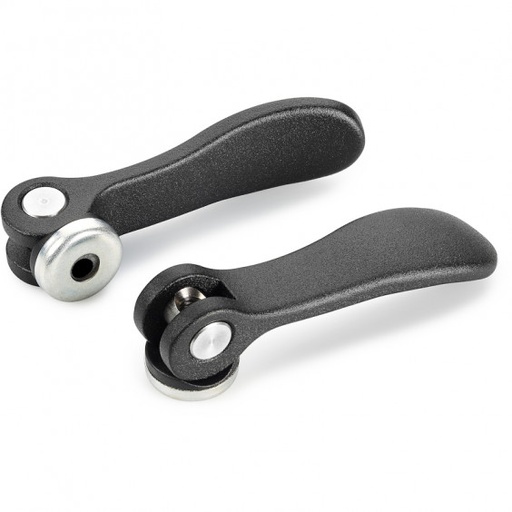 [B03-070-522] A200036.AM0301 aluminium cam lever R36 M3 FeZn-black Boteco (A200036.AM0301)