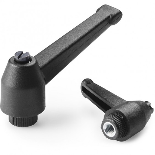 [B03-070-601] A522065.TM0601 clamping lever R65 M6 FeZn-black Boteco (A522065.TM0601)