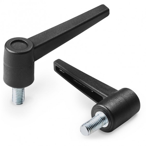 [B03-070-703] A52943.TM05X1001 fixed lever R43 M5x10 FeZn-black Boteco (A52943.TM05X1001)