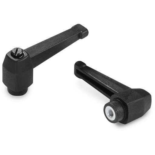 [B03-070-889] A572083.TM0801 clamping lever R83 M8 FeZn-black Boteco (A572083.TM0801)