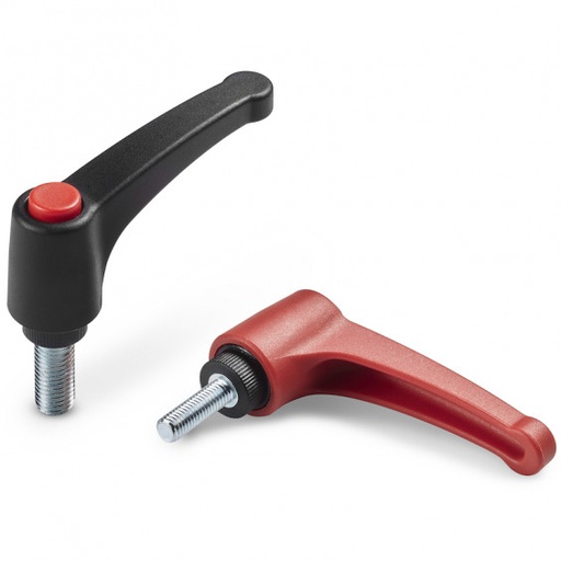 [B03-071-148] A583065.TM06X2501 clamping lever R65 M6x25 FeZn-black Boteco (A583065.TM06X2501)