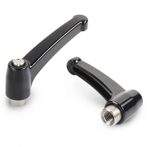 [B03-071-260] A592043.ZM0501CIN clamping lever R43 M5 INOX-black Boteco (A592043.ZM0501CIN)