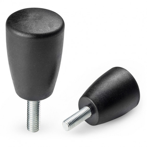 [B02-076-594] I11221.TM04X1601 Black conic knob D21 male M04x16 Boteco (I11221.TM04X1601)