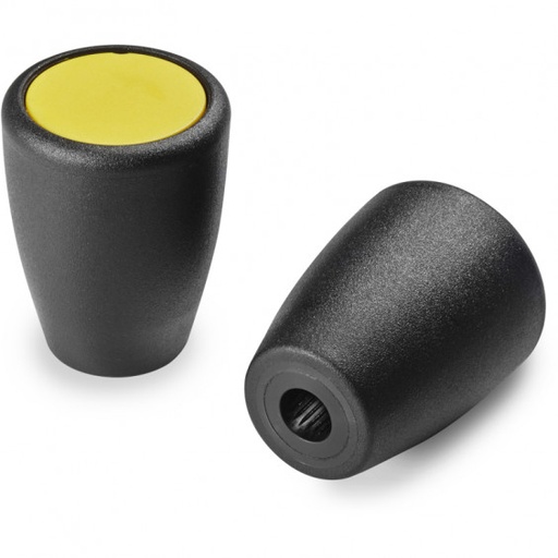 [B02-076-706] I12543.TG1001 Euroblack conic knob D45 push fit holeD10 Grey cap Ral 7035 Boteco (I12543.TG1001)