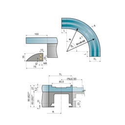 [P08-076-940] KMD244502A magnetic curve KMD24-45-02A System Plast [KMD244502A]